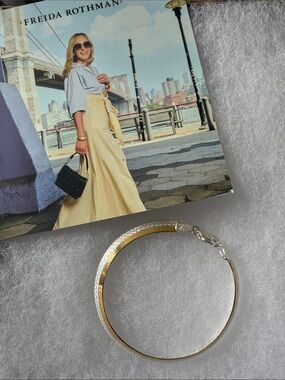 Freida Rothman Vault Sterling Silver & Gold-Plated Bracelet with Lobster Clasp